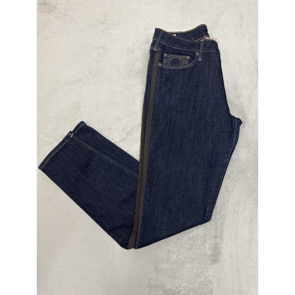 Denim - True Religion Slim Mid Rise Jeans Women's 29x29 Dark Wash Studded Side USA
